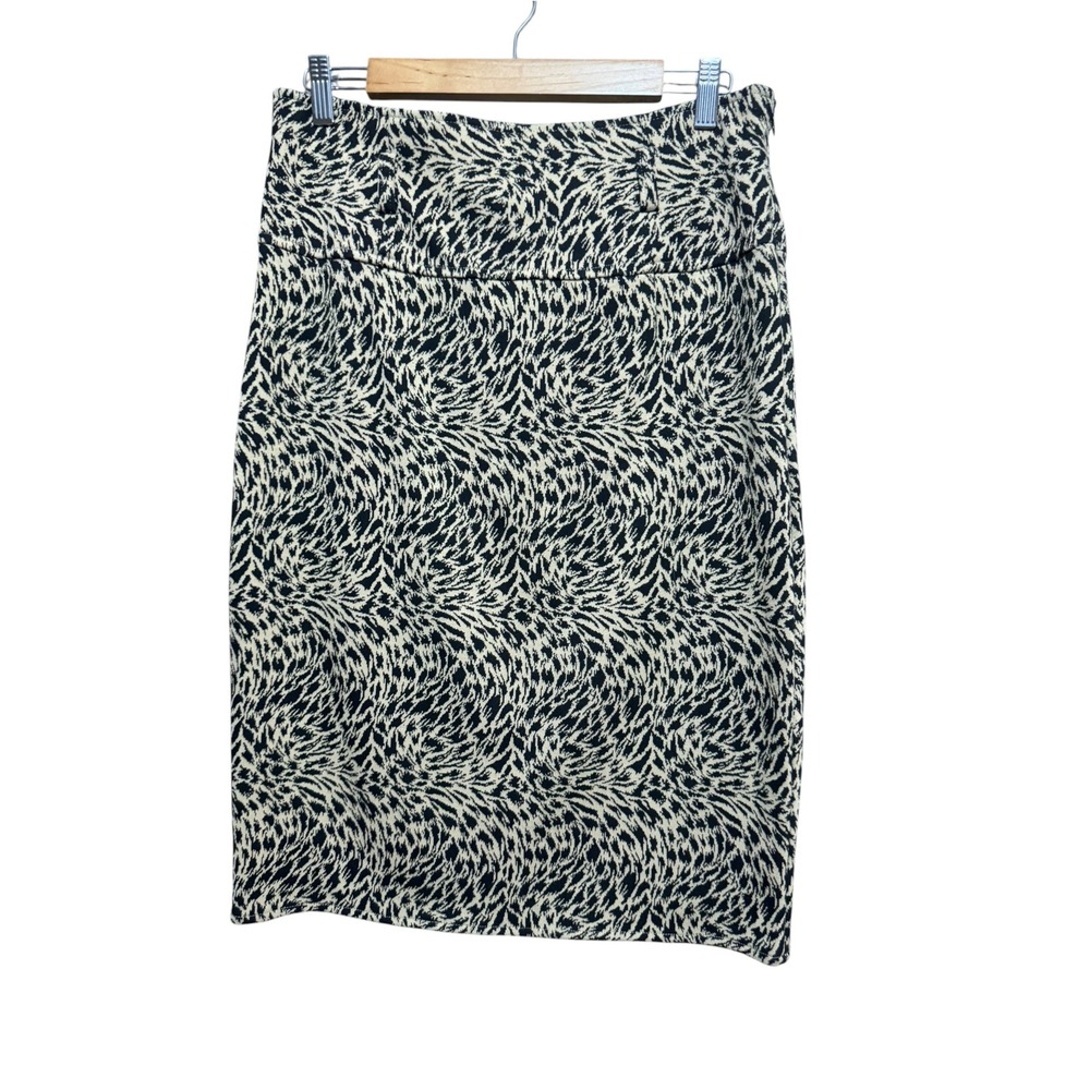 Grace Pencil Skirt Women 10 Camel Black New Safari Animal Print 8392652
